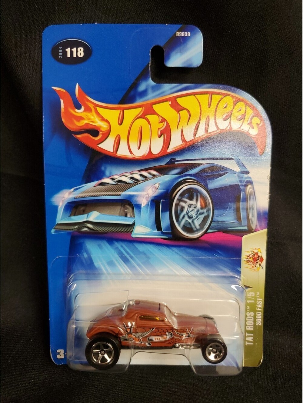 Hot Wheels 2003 Sooo Fast Tat Rods 1/5 Tatoo B3839 Diecast NEW